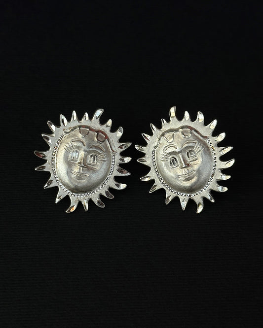 aretes sol con lentes