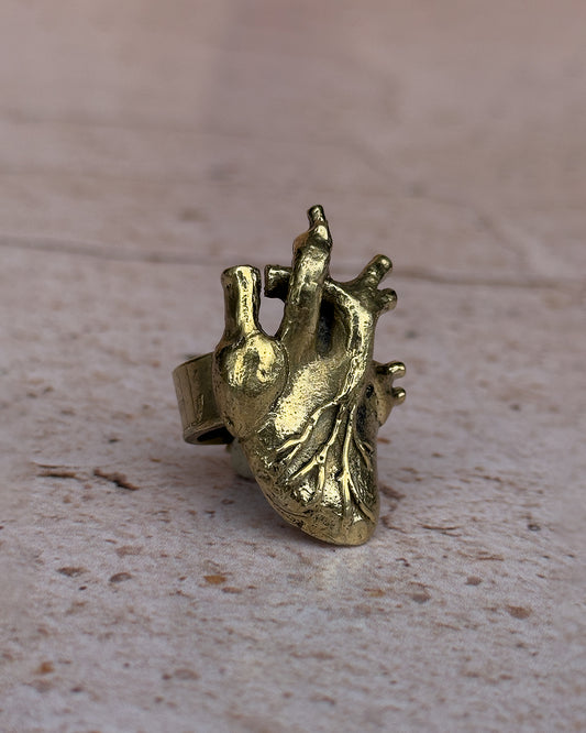 Anillo corazón grande