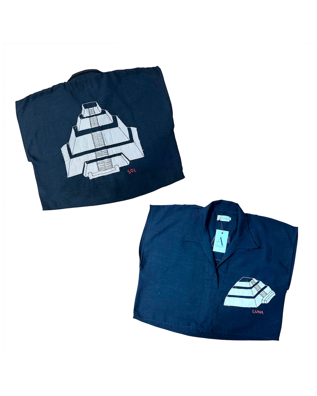 blusa teotihuacan, negra