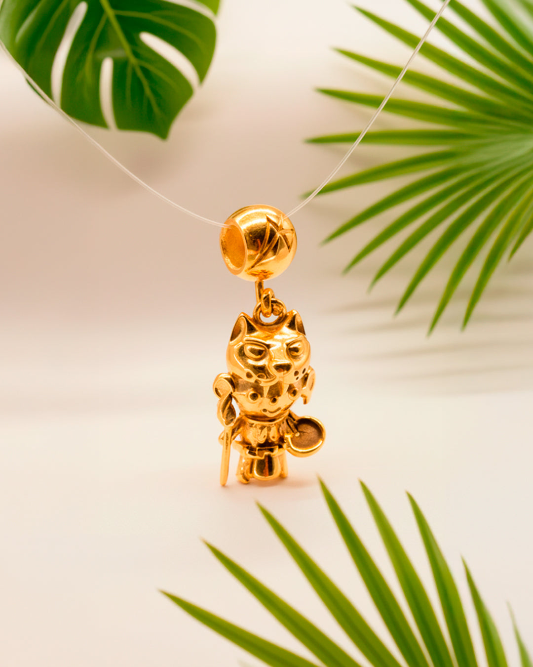 Collar charm guerrero jaguar