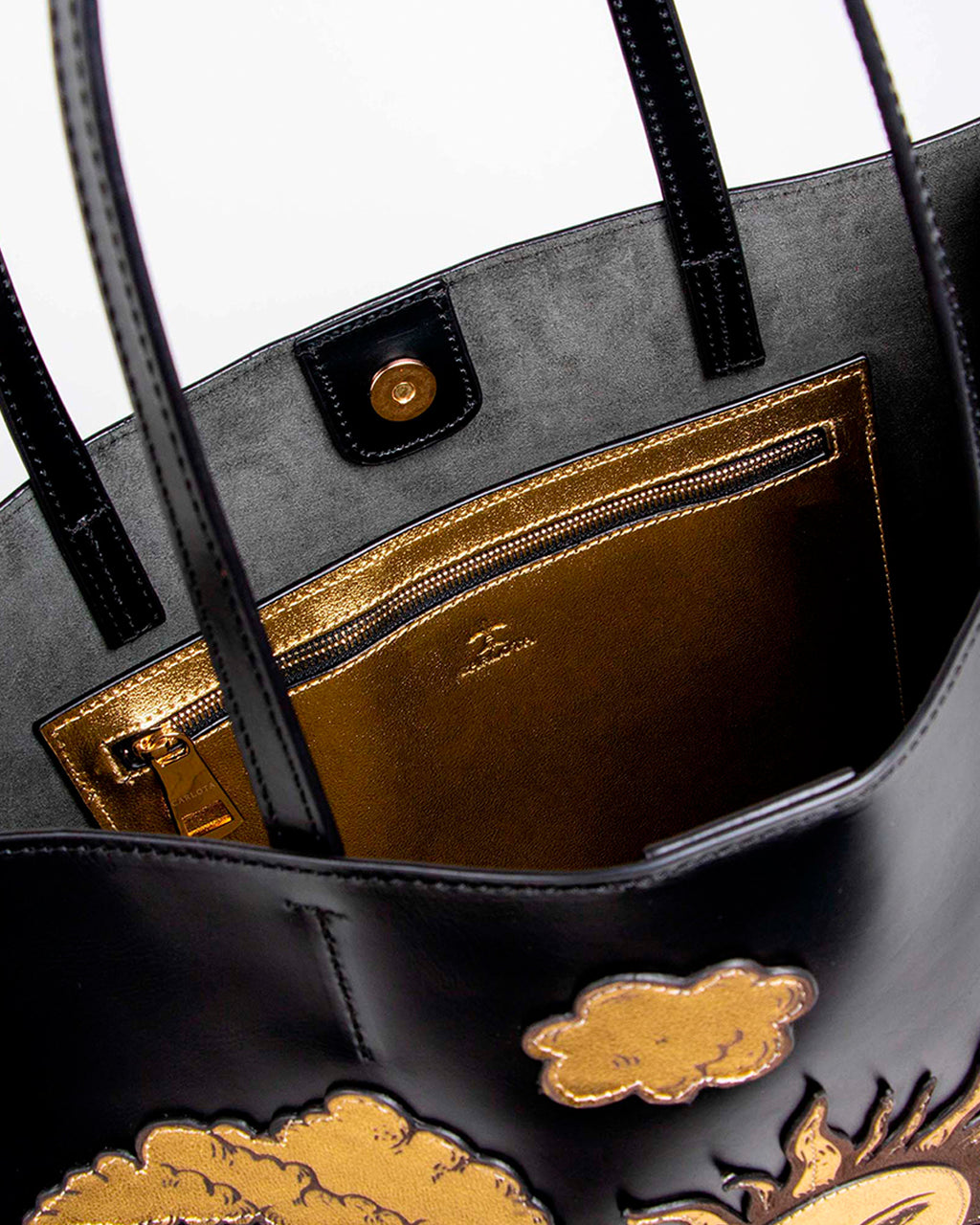 Tote XL, "El sol", Negro