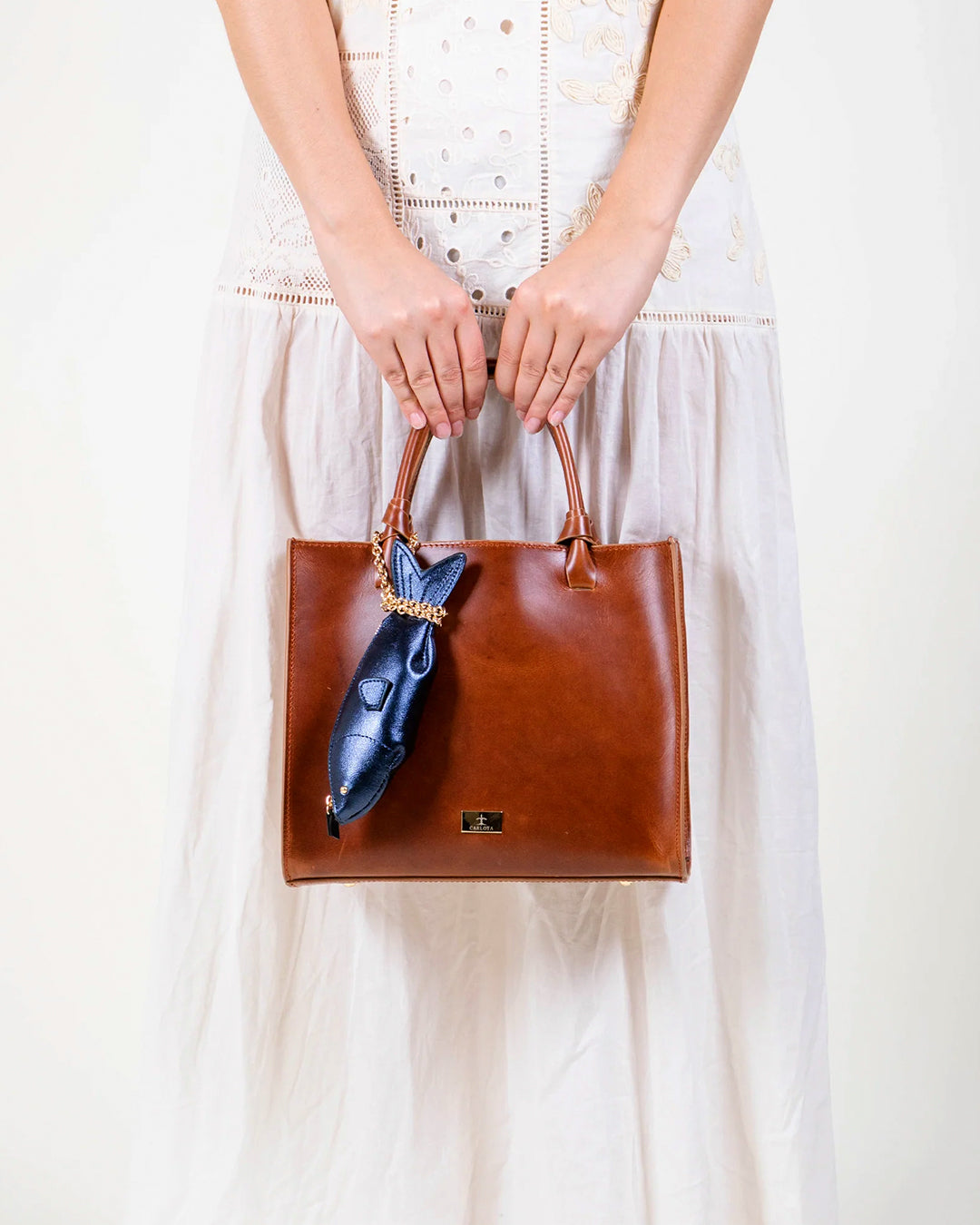 totebag "Pescado" tabaco