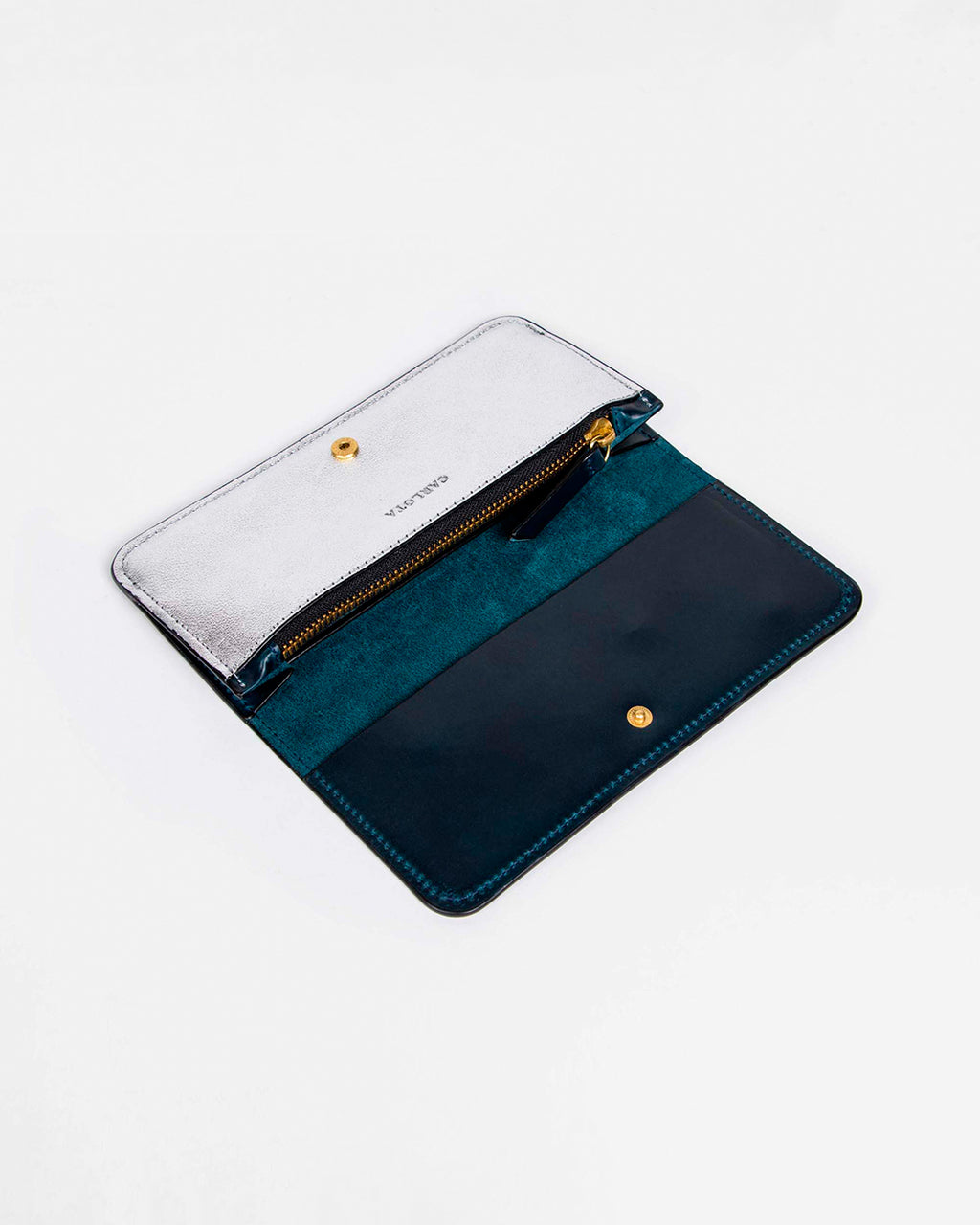 cartera luna, azul marino