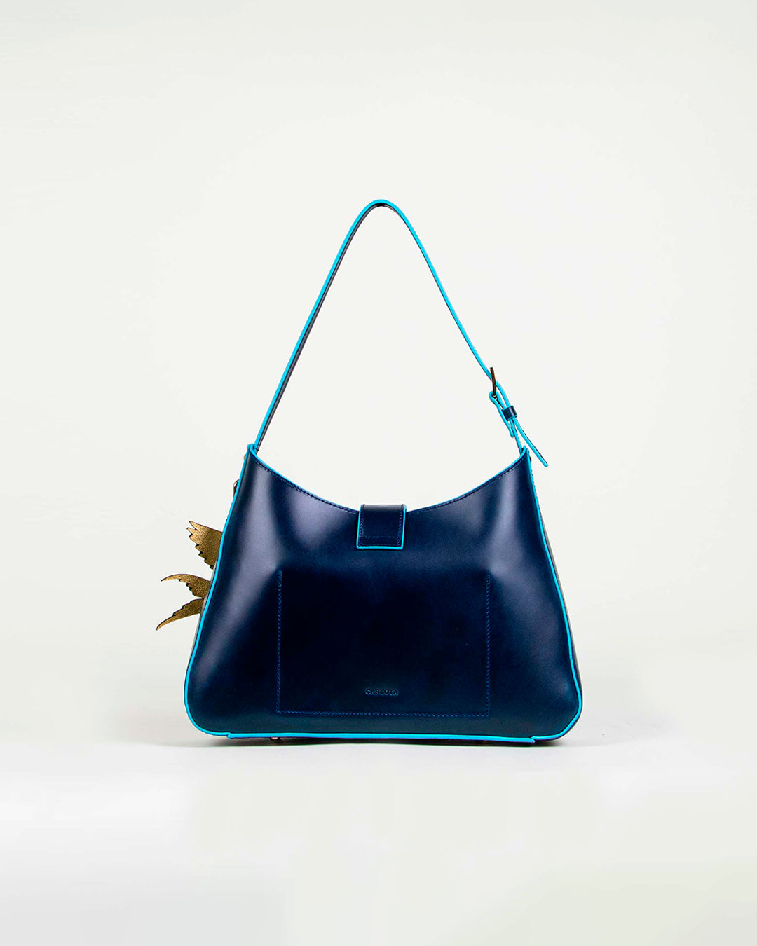 shoulder " El corazón" azul marino