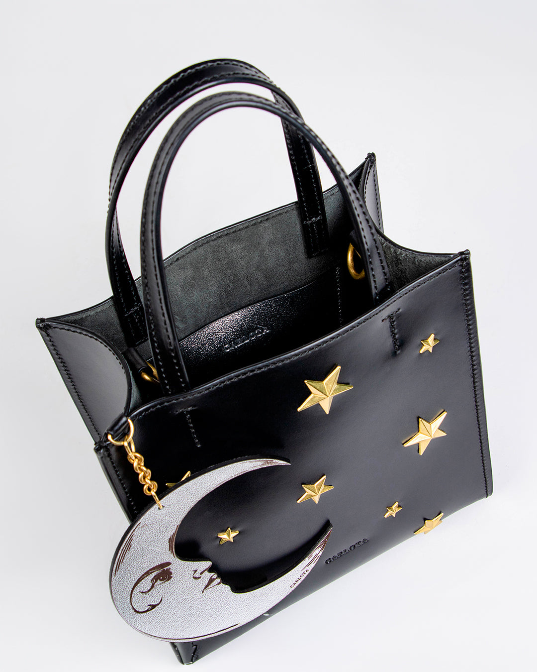 baby tote luna, negro