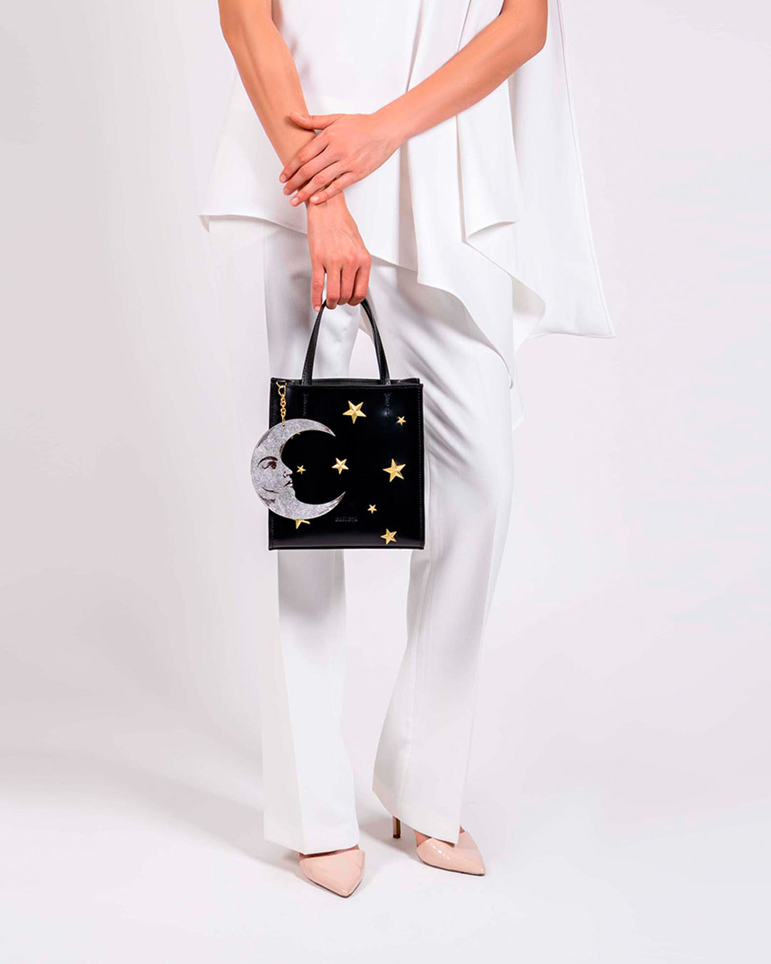 baby tote luna, negro