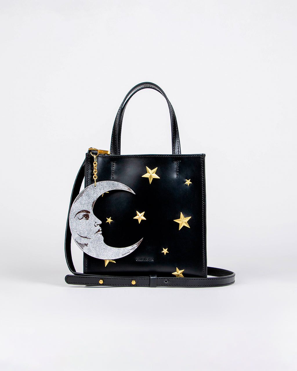 baby tote luna, negro