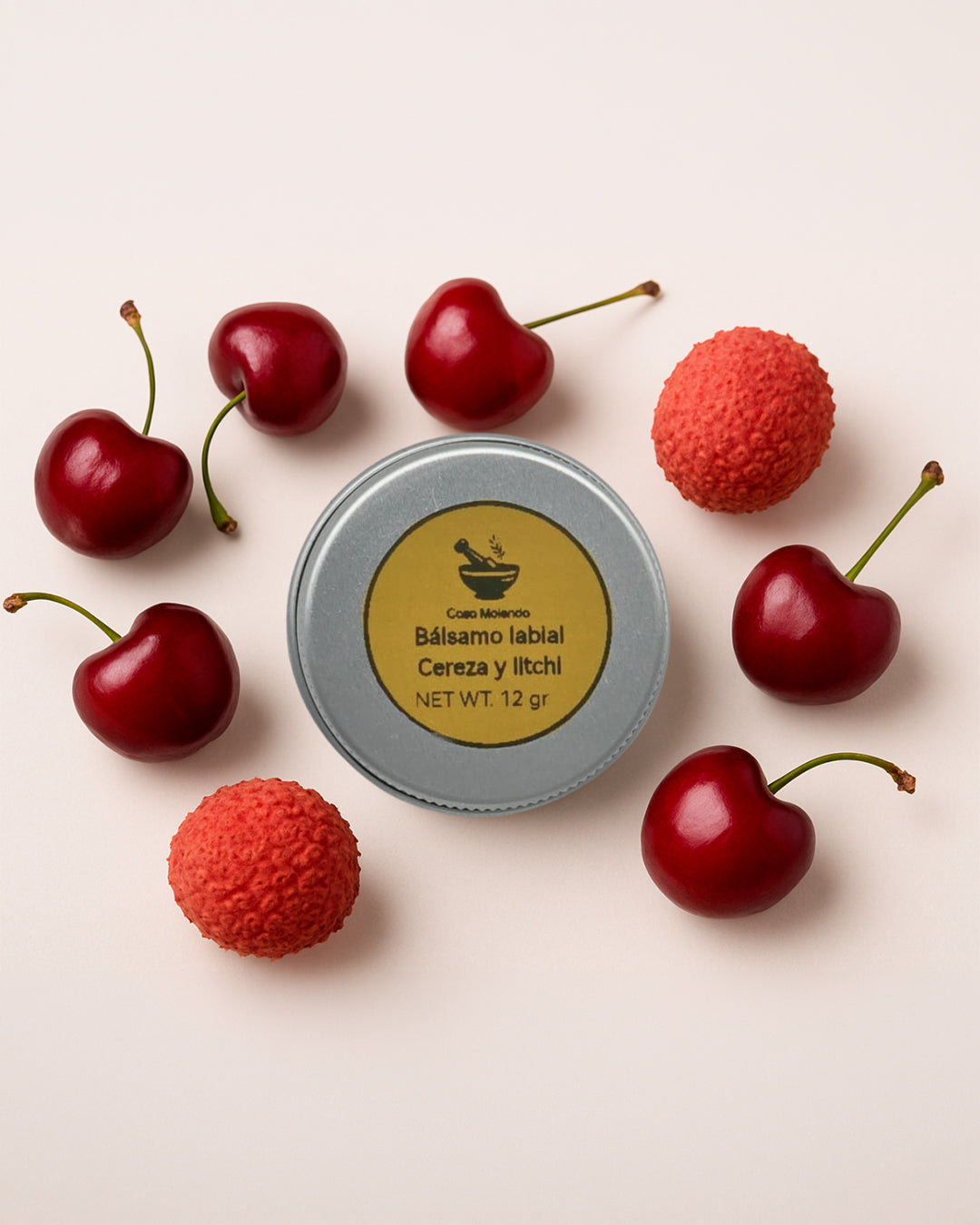 Bálsamo labial de cereza y litchi
