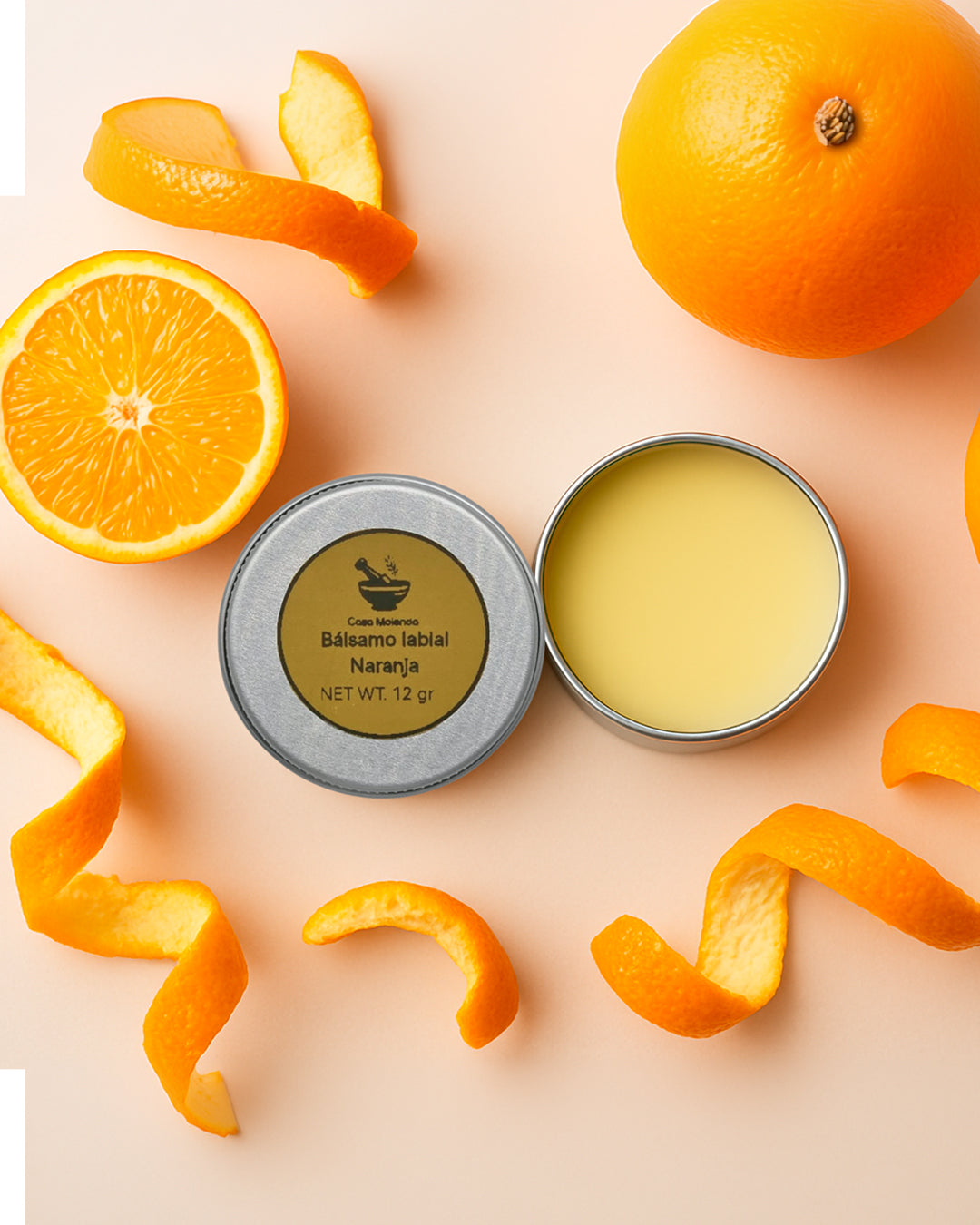 Bálsamo labial de naranja