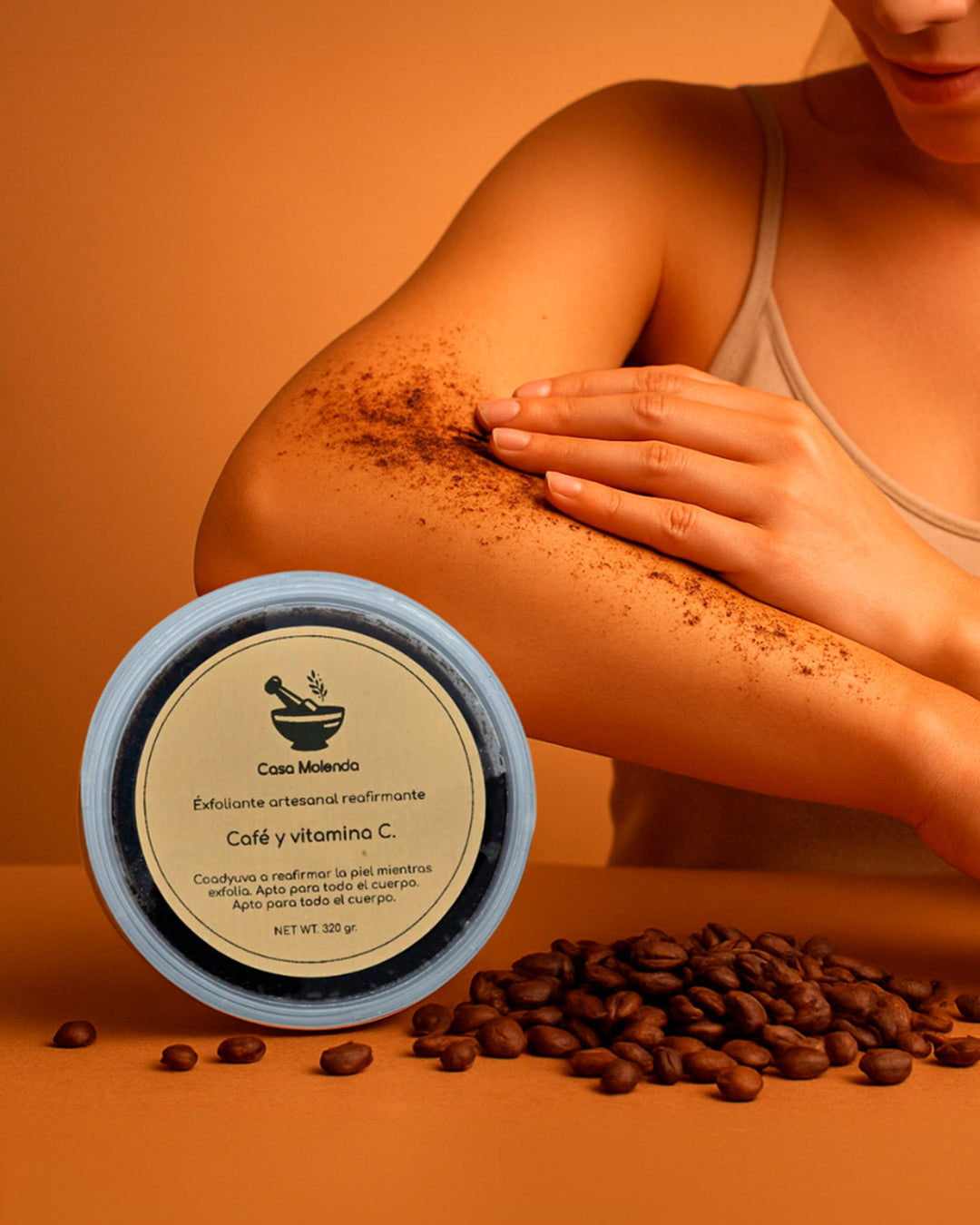 Exfoliante artesanal: reafirmante