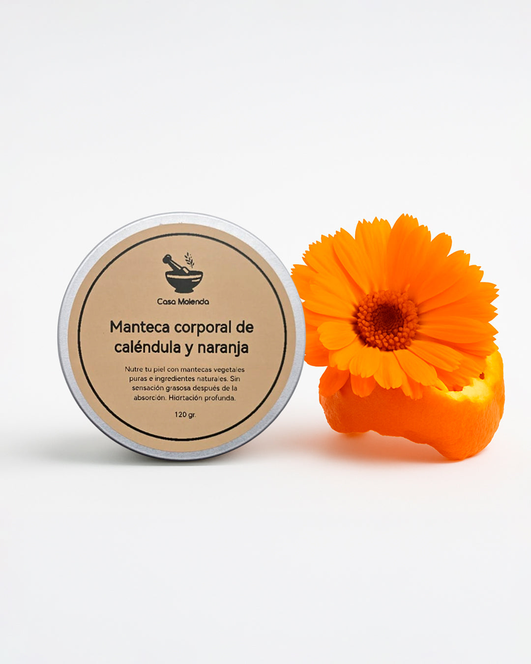 Manteca corporal caléndula y naranja