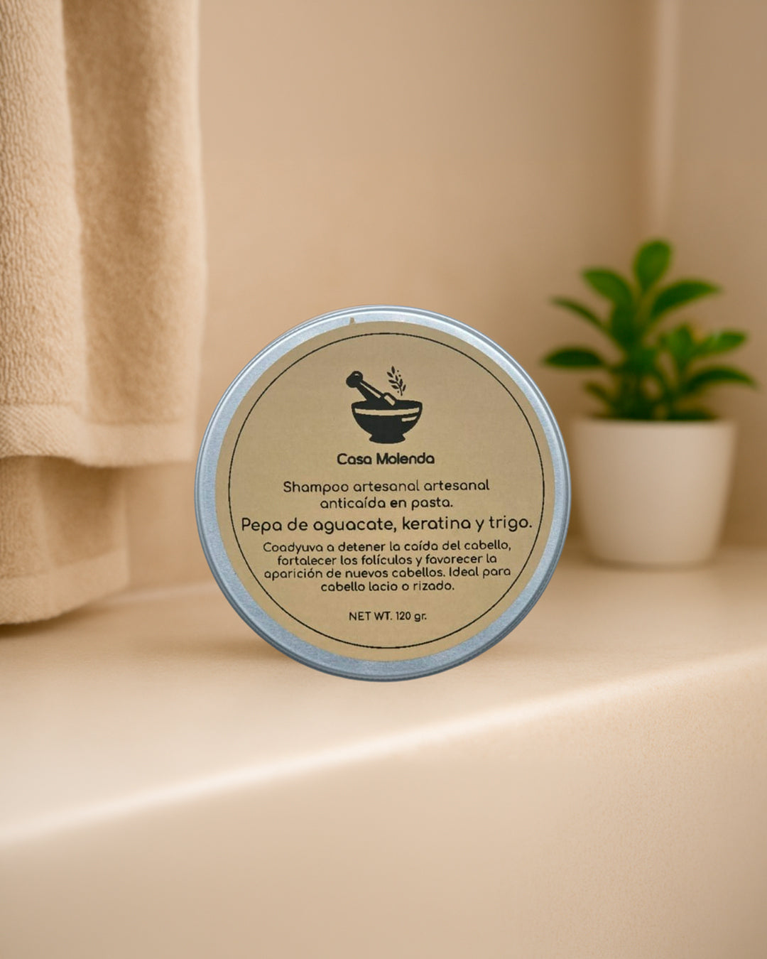 Shampoo anticaída: pepa de aguacate