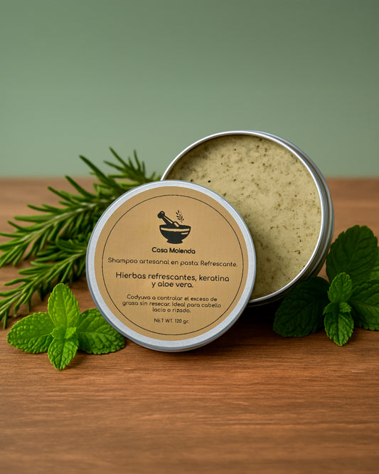 Shampoo refrescante: hierbas