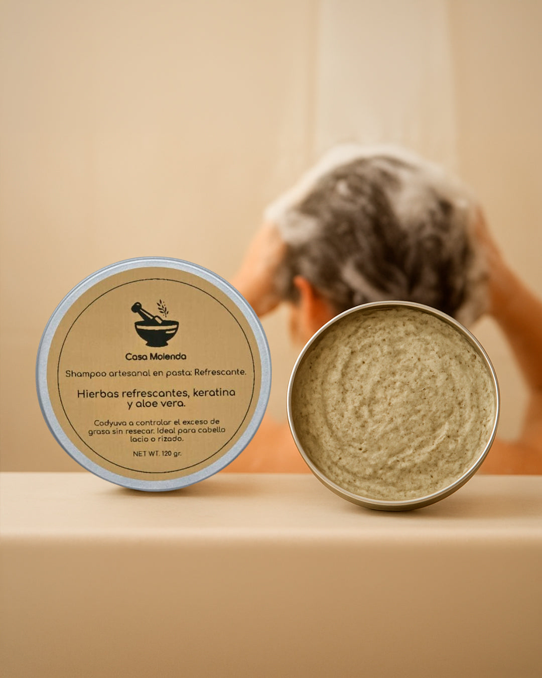 Shampoo refrescante: hierbas