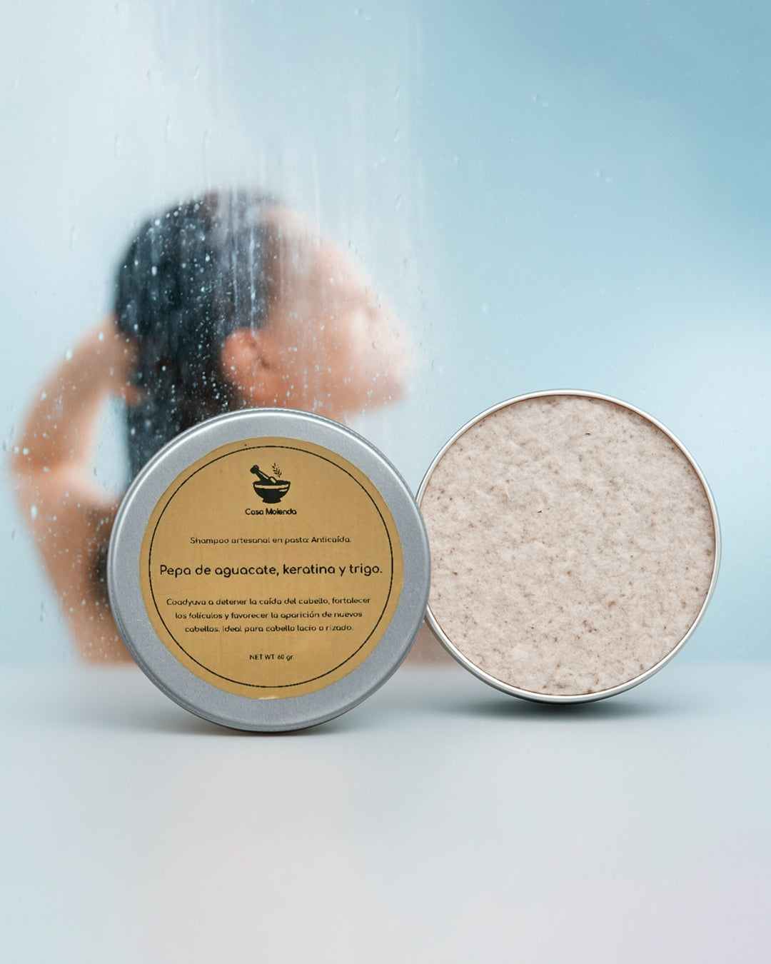 travel size: shampoo anticaida, pepa de aguacate