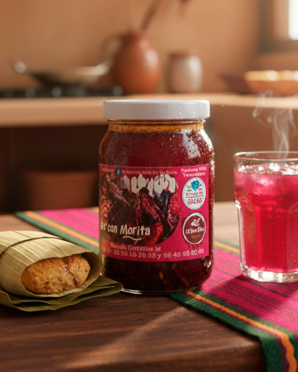Salsa de chocolate y chile morita