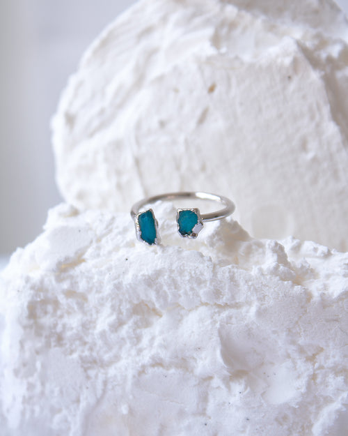 anillo roco dorado plateado