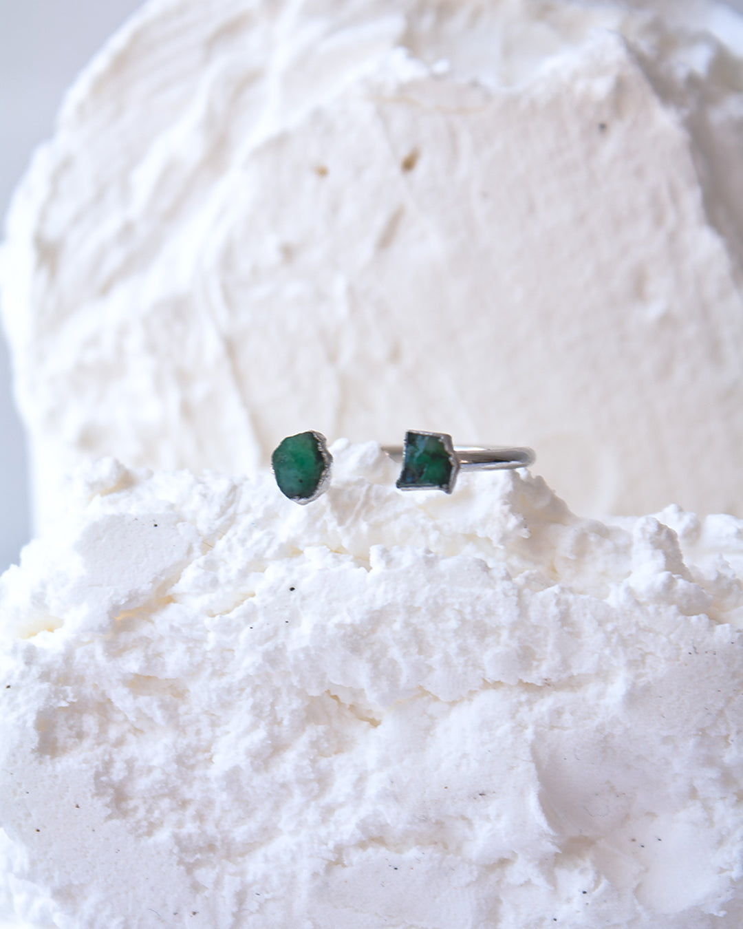 anillo roco dorado plateado