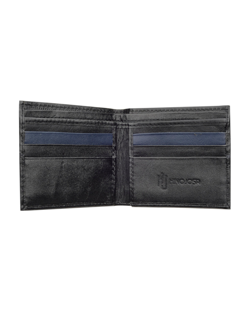 Billetera medina, negro y azul