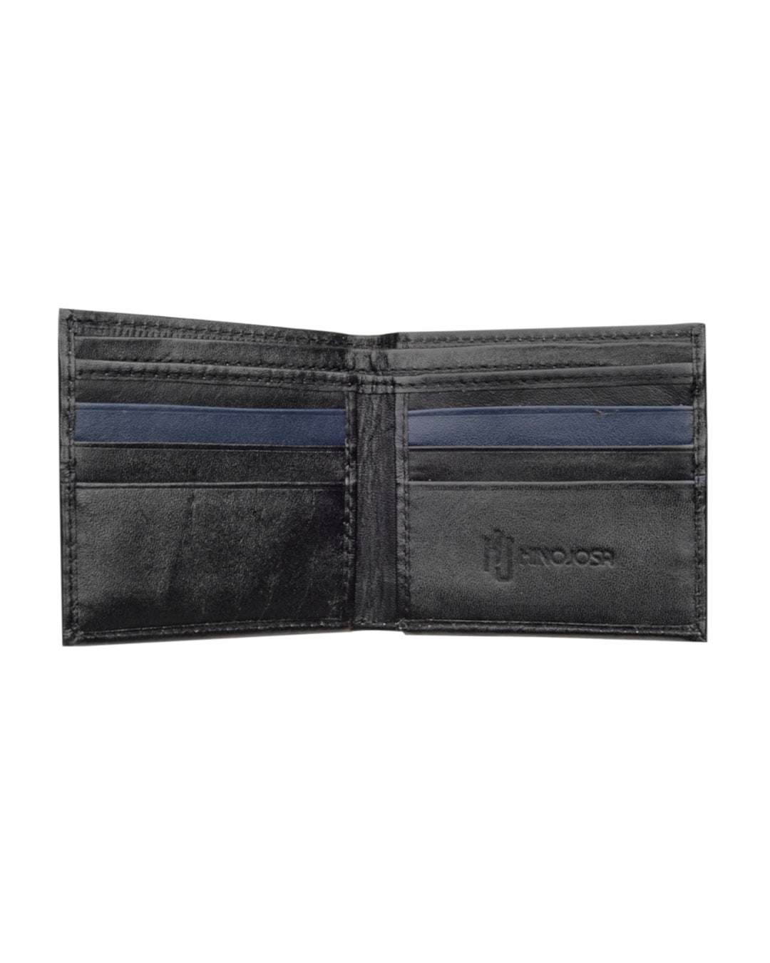 Billetera medina, negro y azul