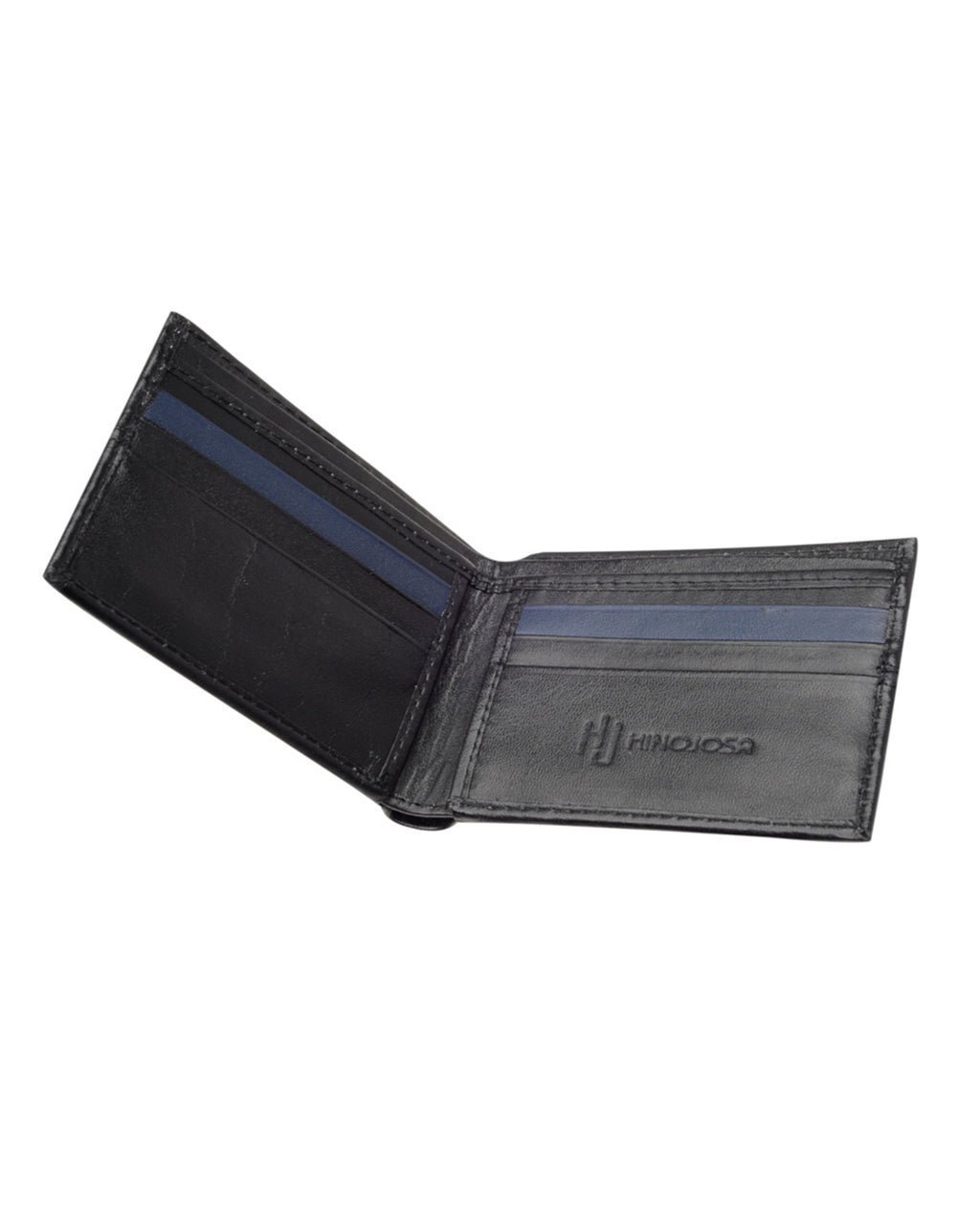 Billetera medina, negro y azul