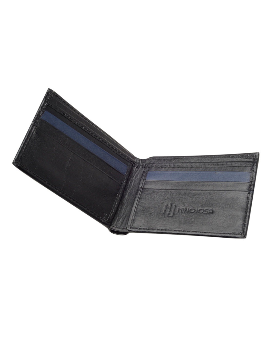 Billetera medina, negro y azul