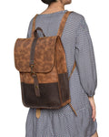 Mochila Avila, miel/cafe.