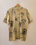 Camisa mascaras verde pistache