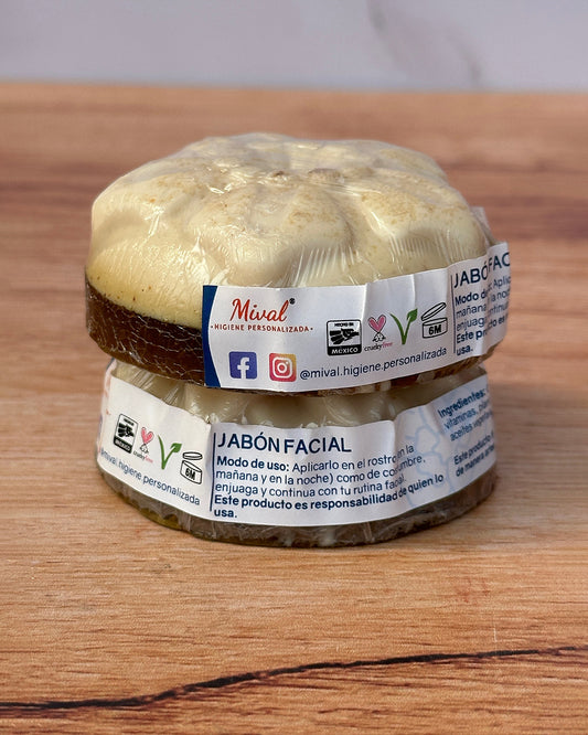 Jabón facial bicolor 100gr