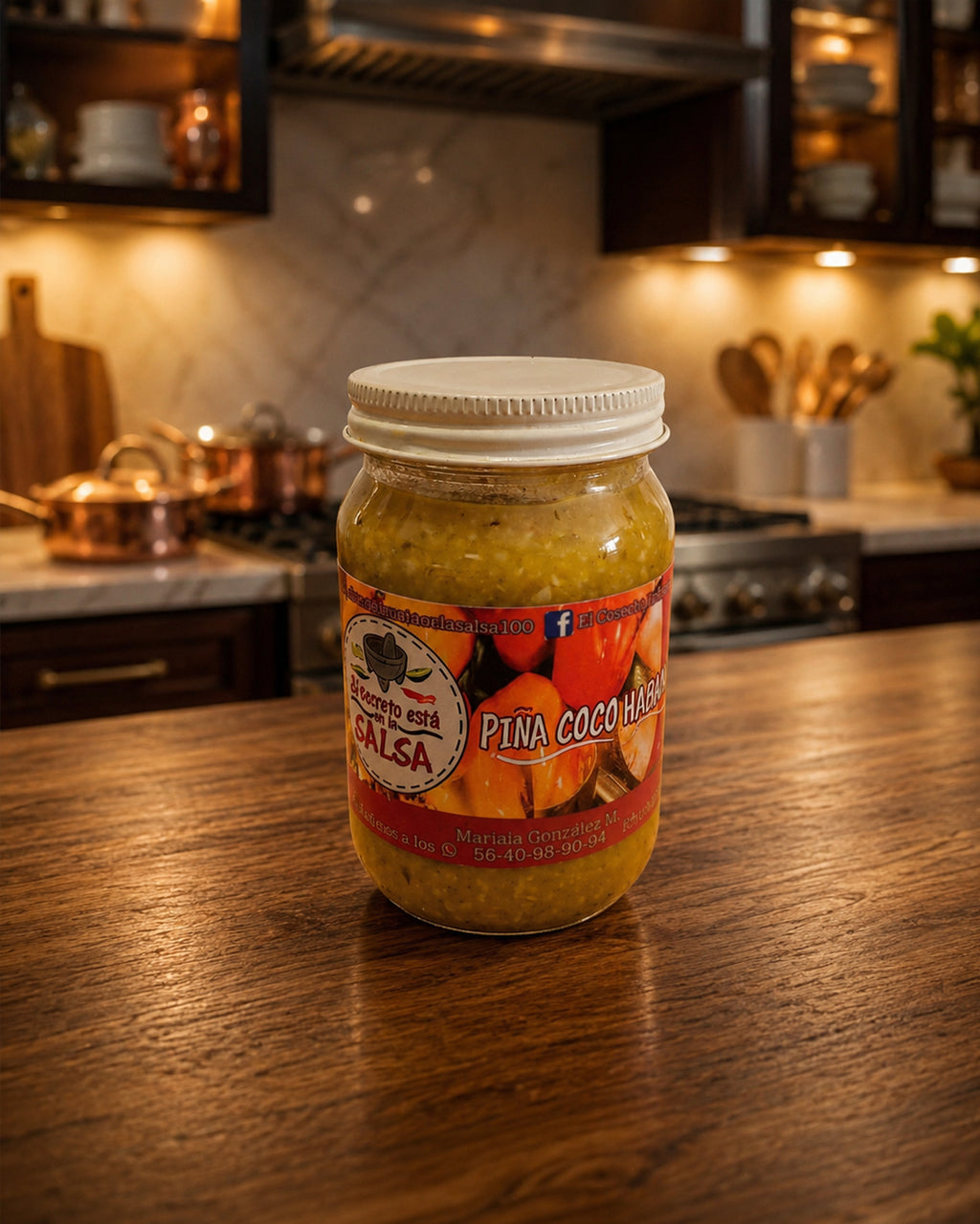 Salsa de Piña-coco con Habanero