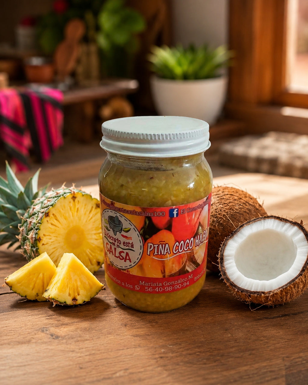 Salsa de Piña-coco con Habanero