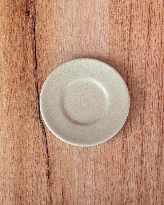 plato espressos para taza blanca