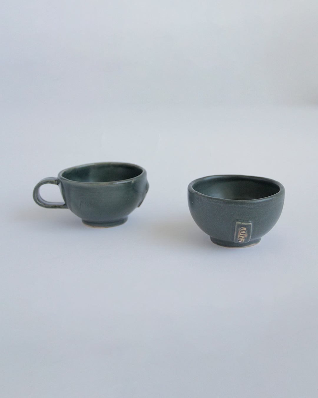 taza campana chica, verde grafito