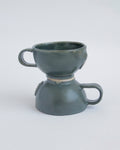 taza campana chica, verde grafito
