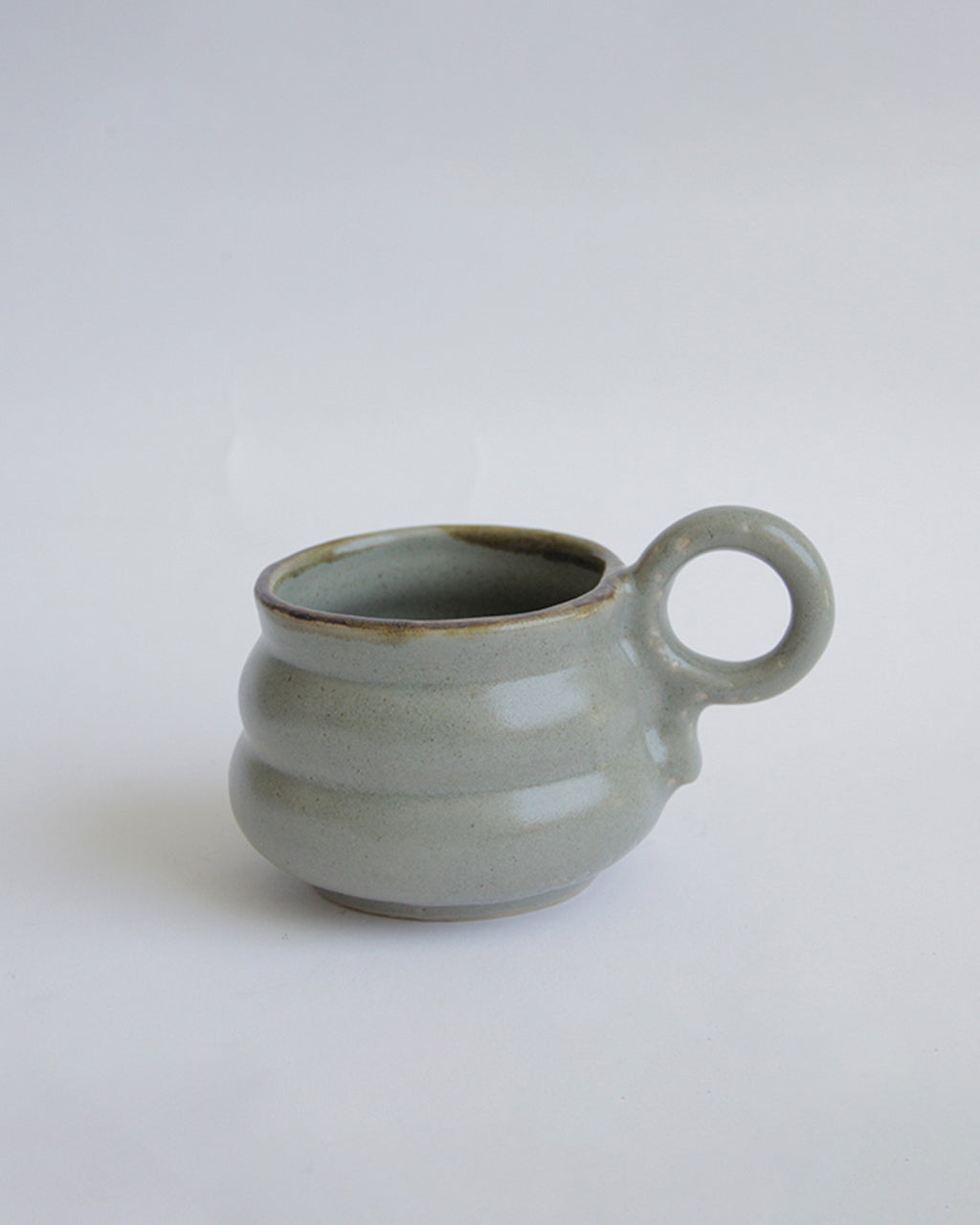taza panal, gris/caramelo