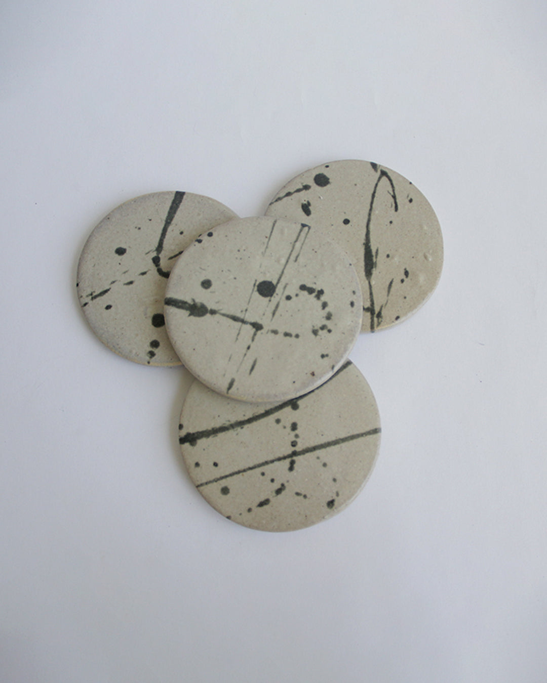 portavasos salpicado, ceramica
