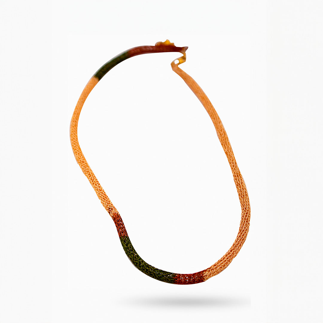 Collar 50 dorado verde cobre