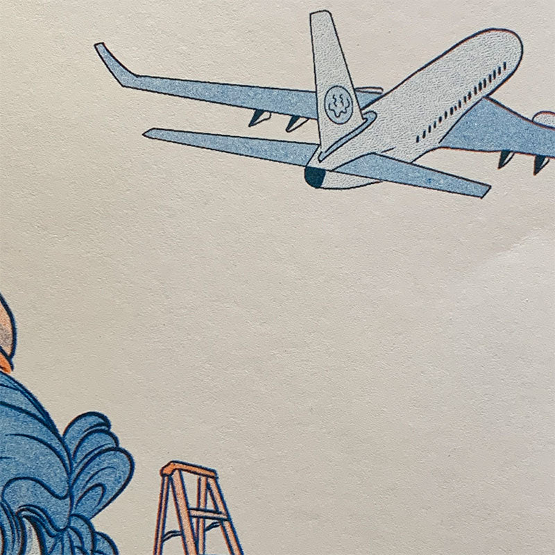 Ilustración se te va el avión