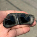 Corazón chico obsidiana plateada