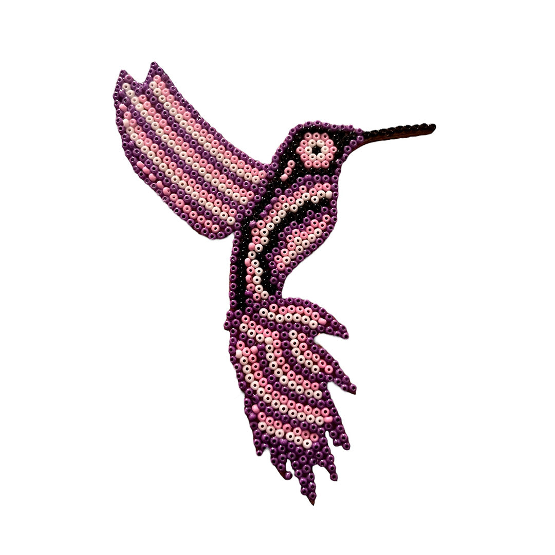 Imán colibrí uva