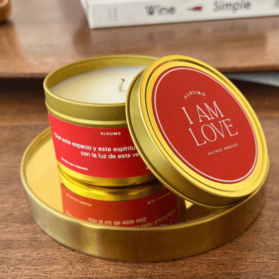 vela i am love (caoba y lavanda)