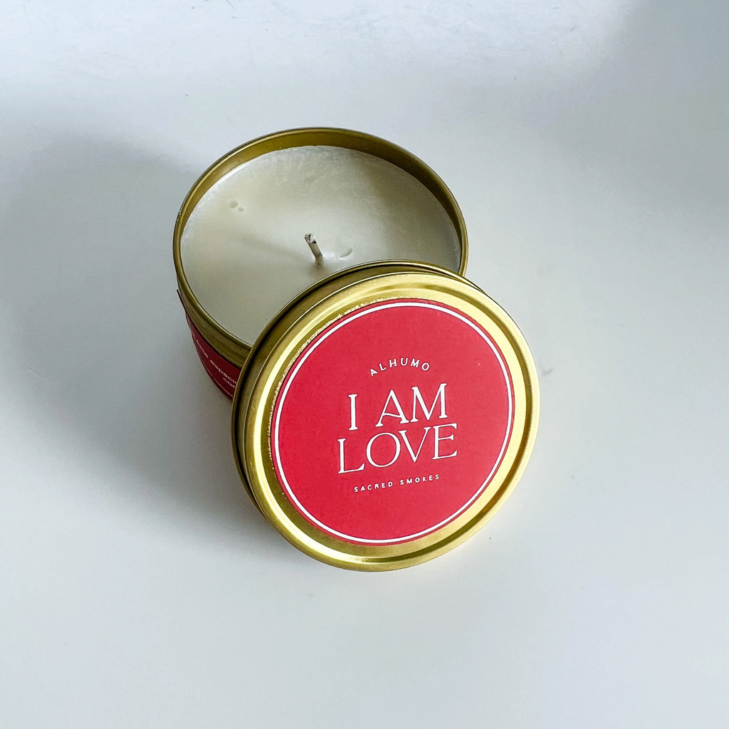 vela i am love (caoba y lavanda)