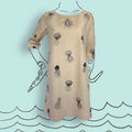 vestido medusas kaki