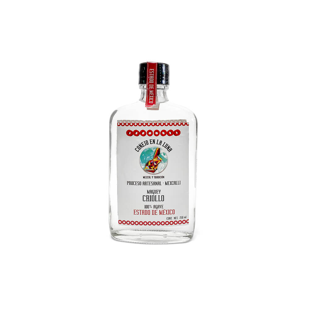 mezcal artesanal criollo del estado de México de 250ml
