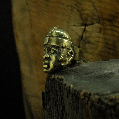 anillo cabeza olmeca