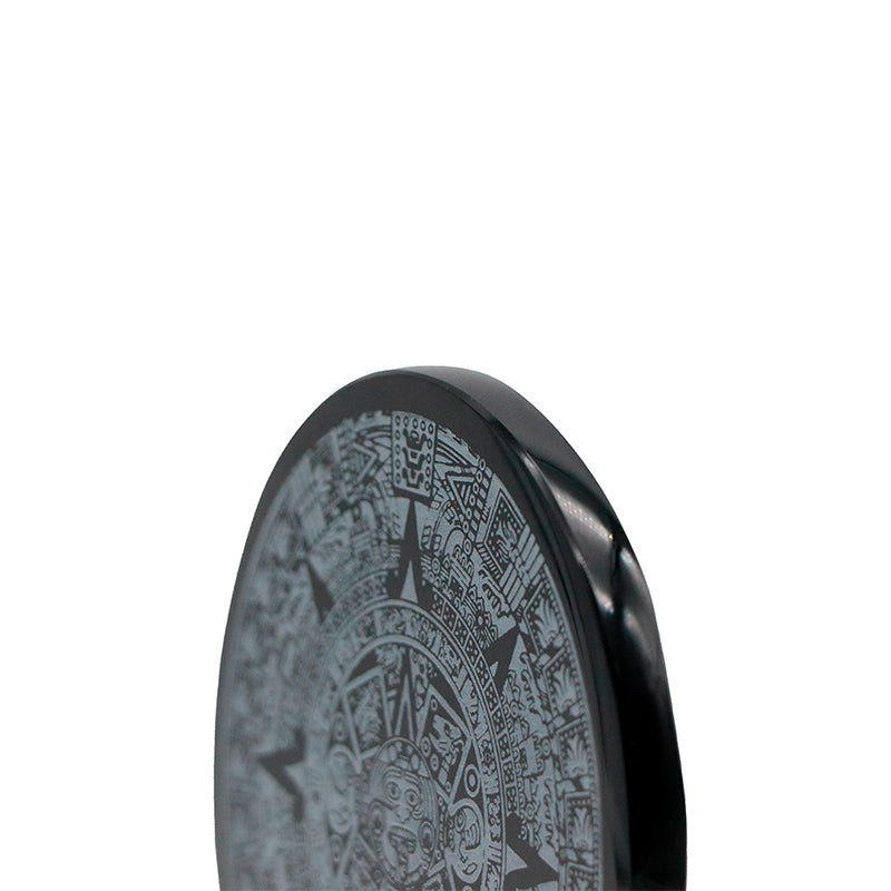 calendario azteca de obsidiana chico 10cm