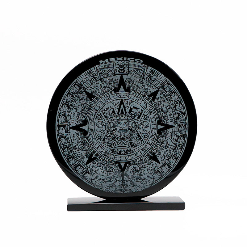 calendario azteca de obsidiana extra grande 18cm