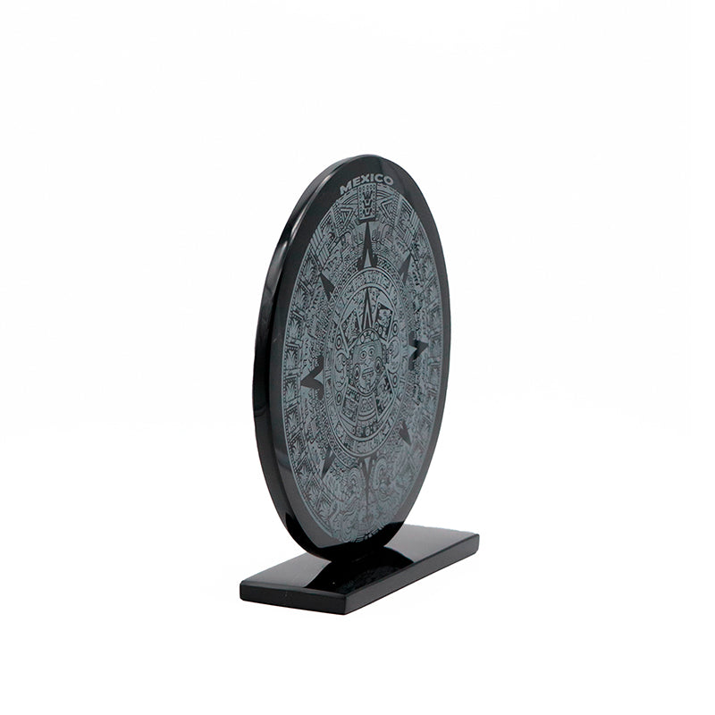 calendario azteca de obsidiana extra grande 18cm