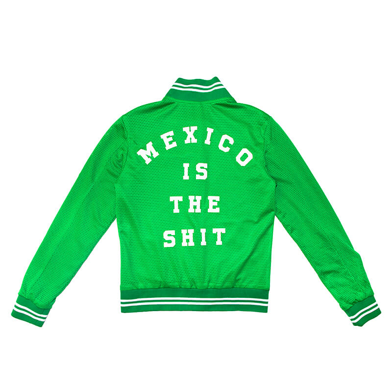 chamarra verde MEXICO IS THE SHIT hombre