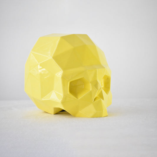 cráneo esmalte amarillo